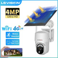 LS VISION 4 MP 4G Sim Solarkamera Wifi Outdoor Solar Überwachungskamera 360 °   Überwachung PIR Human Detect Eingebaute Batterie Ubox