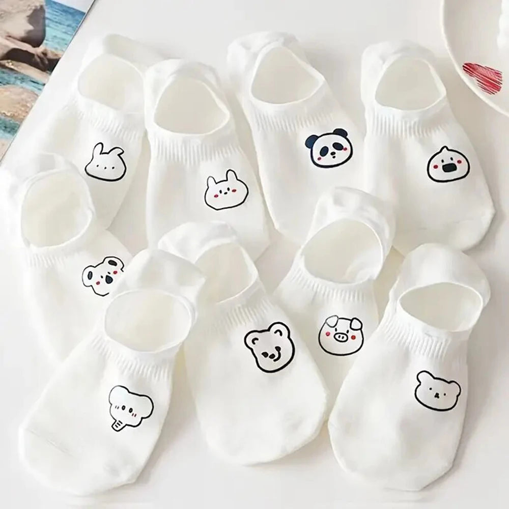 5 Paar Herrensocken, hochwertige Frühlings- und Herbstverdickte, atmungsaktive Bootssocken, niedrig geschnittene Socken mit flachem Mund, Freizeitsocken für Herren