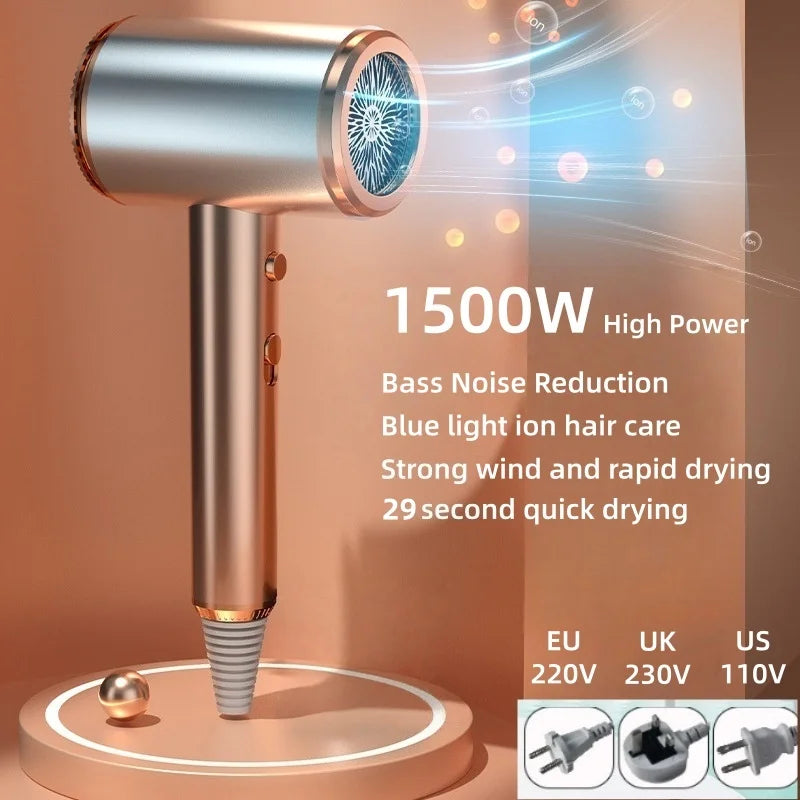 Neuer Schnelltrocknender Haartrockner mit Geringer Strahlung Negative Ionen Ultra-Leise Schwarze Technologie Haarpflege Haartrockner Geschenkbox-Verpackung