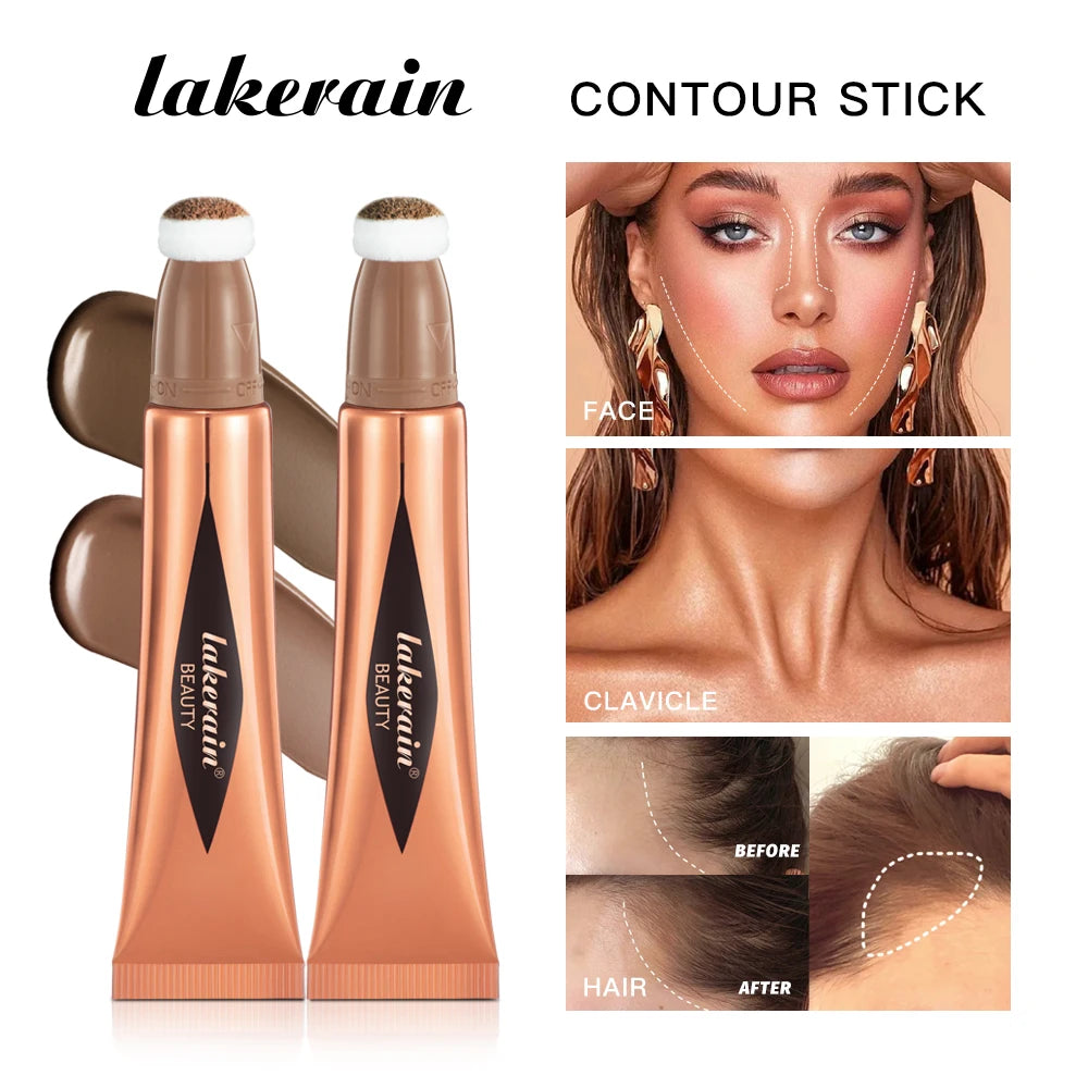 Beauty Blush Wand Easy Liquid Blush Gesichtsrouge Natürliche Creme Wangentönung Erhellen Sie die Augen Highlight Contour Stick Schwammkopf