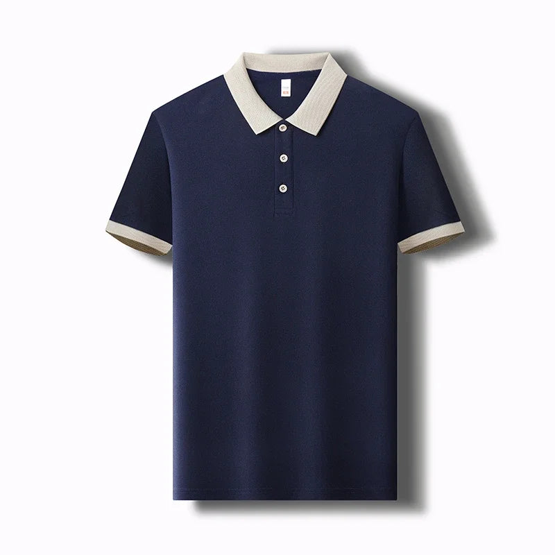 Herren Einfarbig Casual Fashion Kurzarm POLO Shirt Sommer Bequemes Top