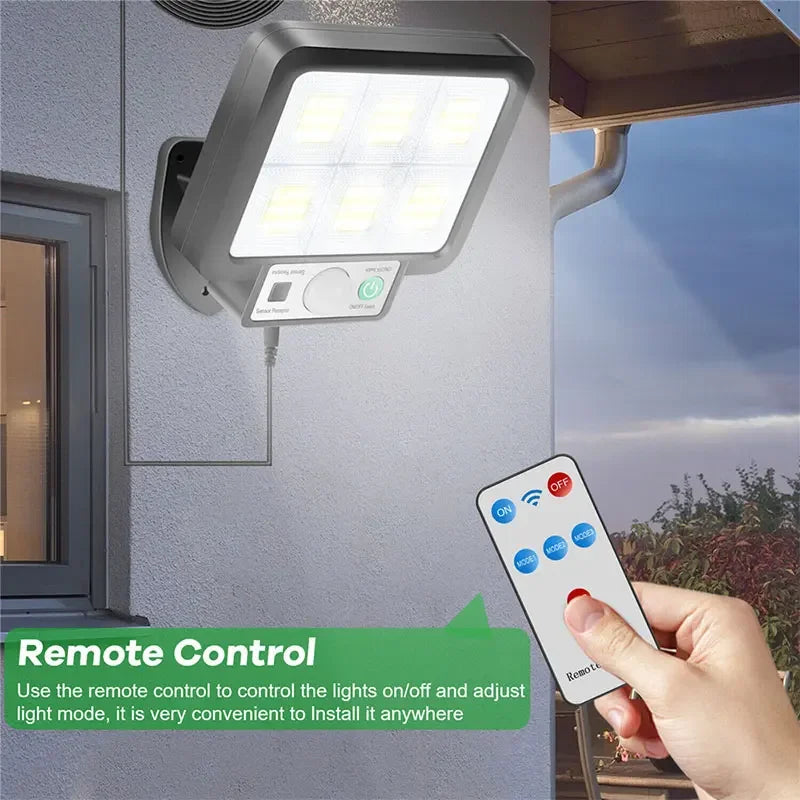 Im Freien wasserdichte Notfall Straße Garten Sicherheit Dekor Lampe LED Solar Split Wand Lampe Bewegungsmelder Sonnenlicht Licht 3-Modus