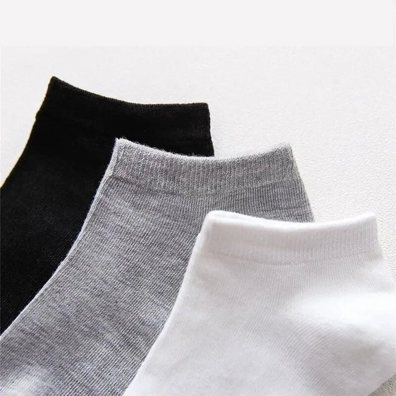 5 Paar Herren Socken Boot schwarz Business einfarbig atmungsaktiv bequem hohe Qualität Knöchel
