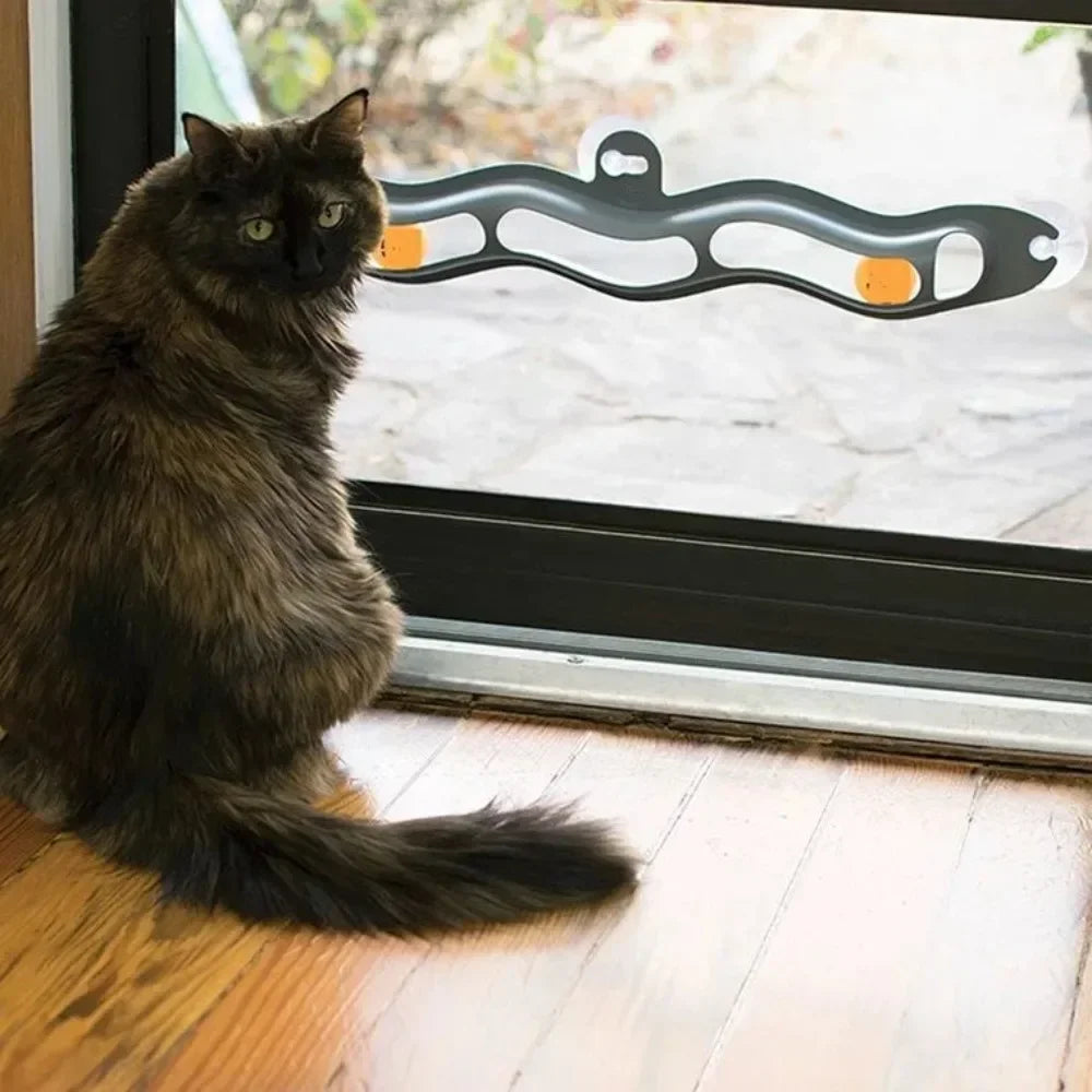 Tischtennis ball neue neckende Katze Lernspiel zeug Haustier interaktive Katze Spielzeug Spur Fenster Saugnapf Spielzeug Ball Katze Kratzer Kunststoff