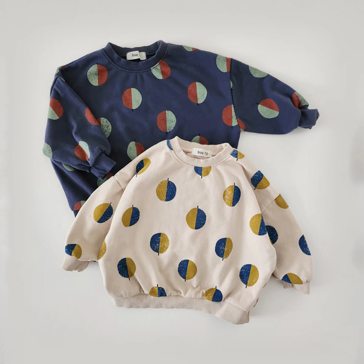 Korea Baby Jungen Kleidung Sets Kinder Übergroßen Ballon Druck Sweatshirt Jogger Hosen Kinder Anzug Mädchen Outfit Set Sport Anzug