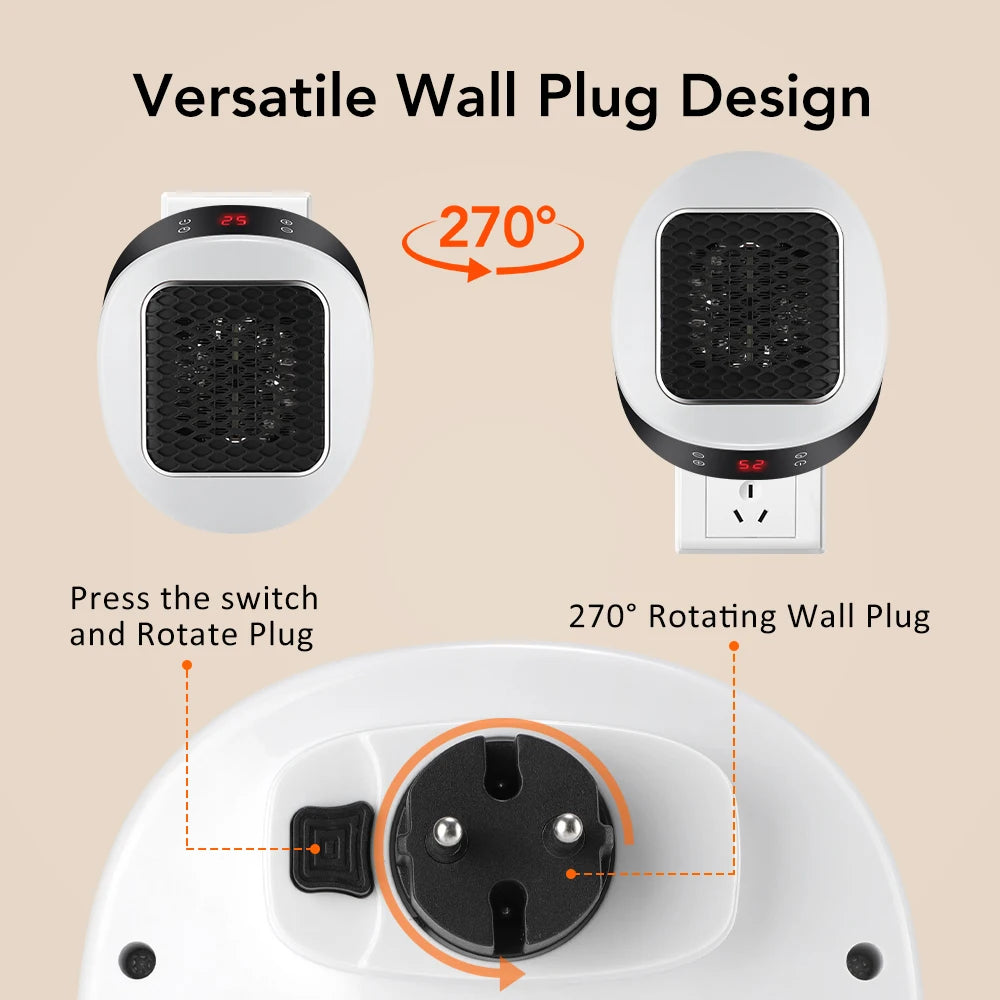 Ultradünner tragbarer, wiederaufladbarer elektrischer Mini-Tischventilator, LED-Anzeige, 5 einstellbare Geschwindigkeiten, Kühltischventilator für Büro, Camping