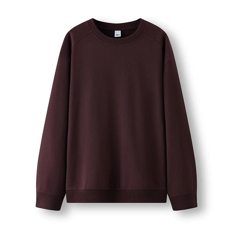 Semir Herren Sweatshirt Einfarbig Basic Rundhals Leicht Lockerer Strickpullover Alltäglicher Freizeitstil Herbst-Oberteil Tägliche Kleidung 2026