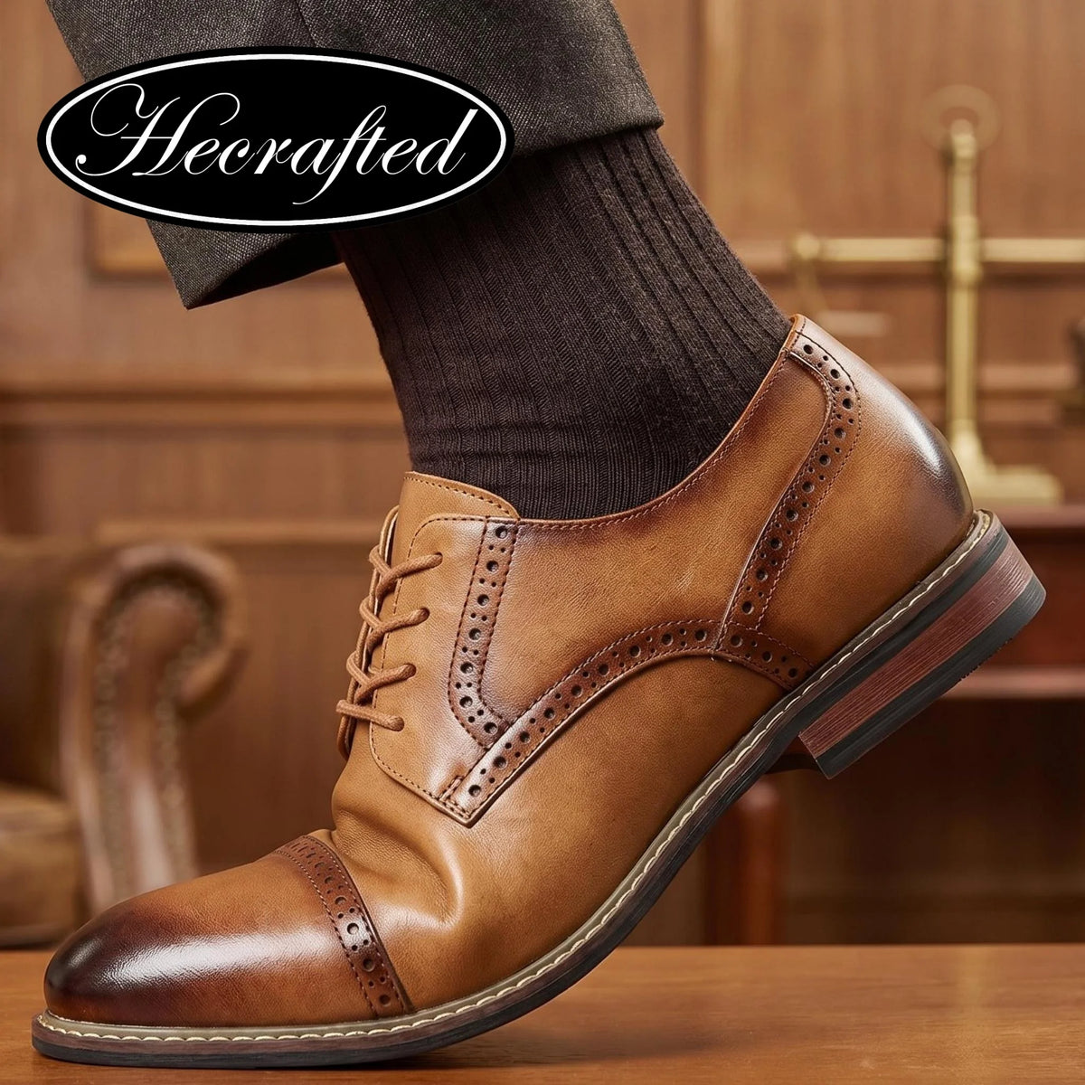 Herrenschuhe Komfortabel Stilvoll Business Gentleman Herren Lederschuhe