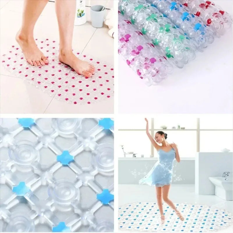 1PC Anti Slip Dusche Pad mit Saugnapf Saugnapf Anti Herbst Kinder Fuß Pad PVC Badezimmer Boden Matte bad Zubehör