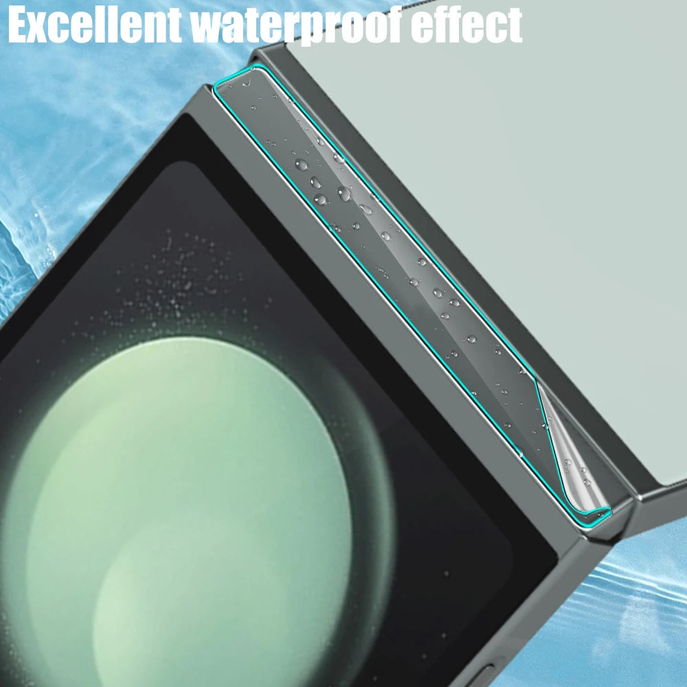 12 in 1 Flip5 Displayschutzfolie für Samsung Galaxy Z Flip 5G, weiches HD-Scharnier, schützende weiche, kratzfeste Hydrogelfolie für ZFlip5