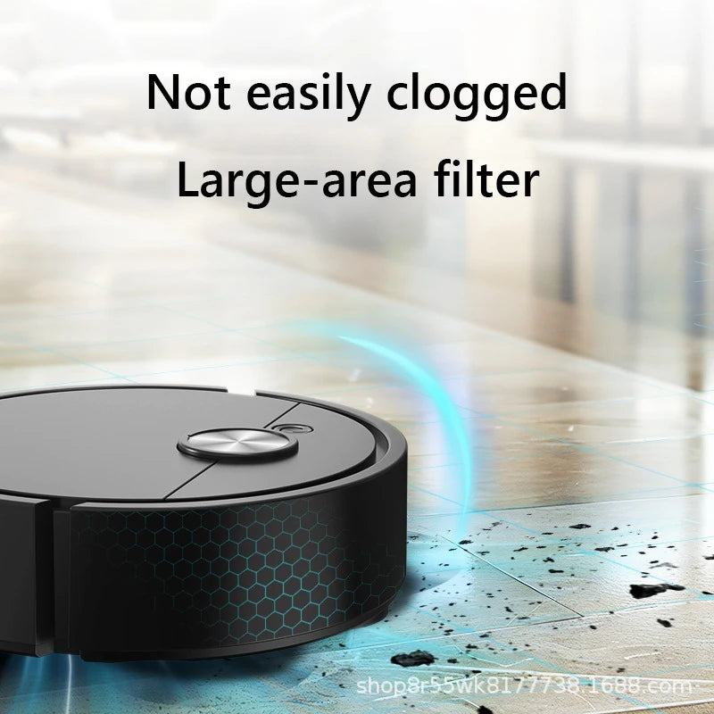 3-in-1-Smart-Kehrroboter, kabelloser Assistent, Wischreiniger, einfach zu bedienende Mini-Reinigungsmaschine für Teppiche, Hartböden, Tierhaare
