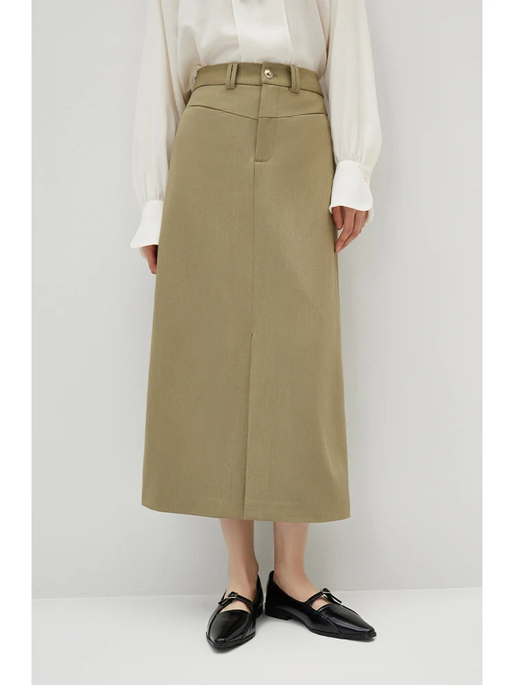 Ziqiao Temperament Ein knopf Brosche Kurz anzug für Frauen Frühling Chic Pendler geraden langen Rock kurze Blazer Jacke weiblich