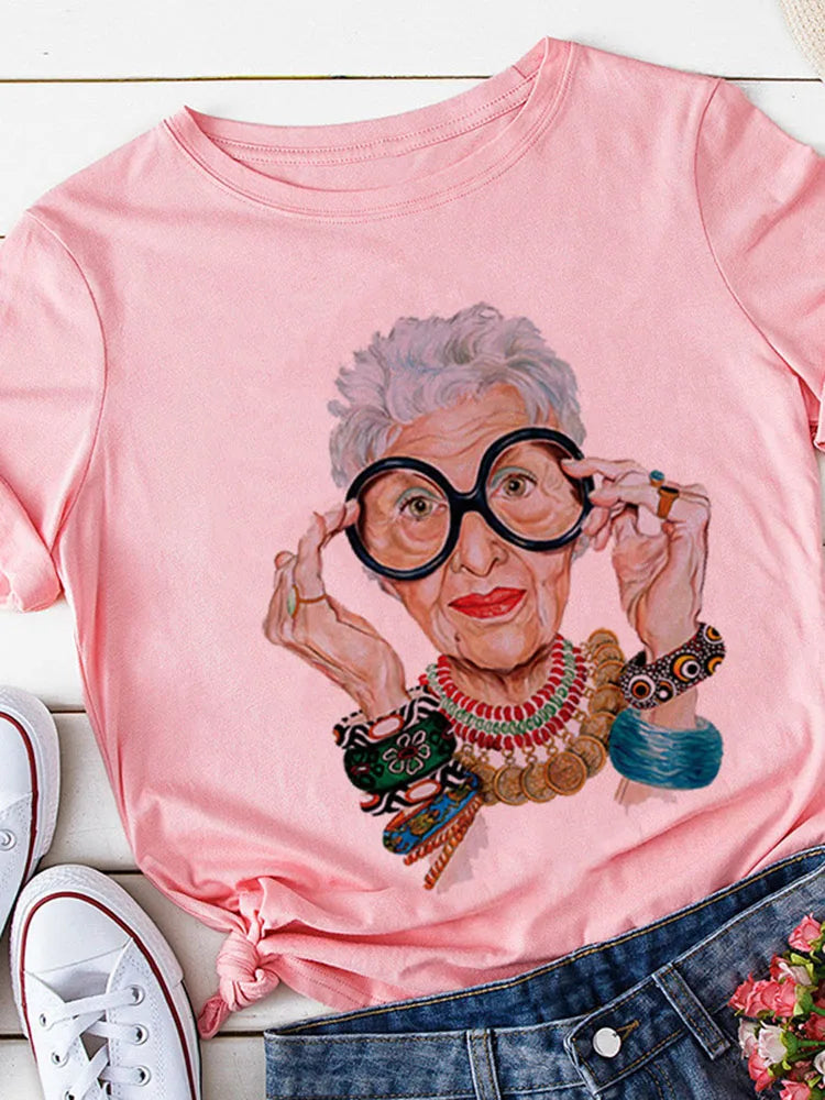 Gelbes Kurzarm-T-Shirt für Damen, lässige Damenoberteile, Harajuku-Streetwear, Sommerdruck, Drop Ship