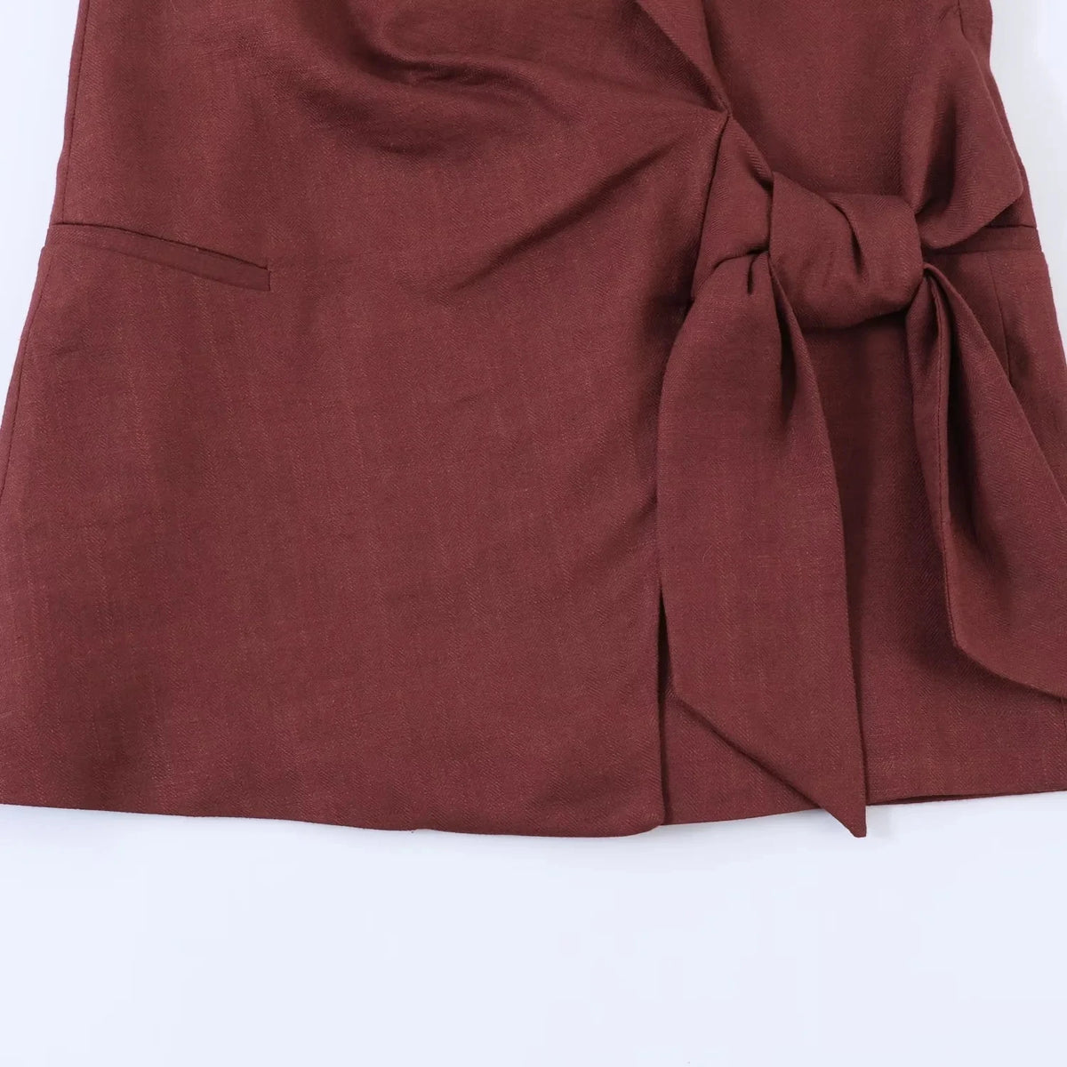 KONDALA Vintage Bürodamen-Anzug mit V-Ausschnitt, Langen Ärmeln, Gürtel-Blazer und Weiter Hose, Modisches Elegantes Damen-Set für Frühling/Sommer 2026