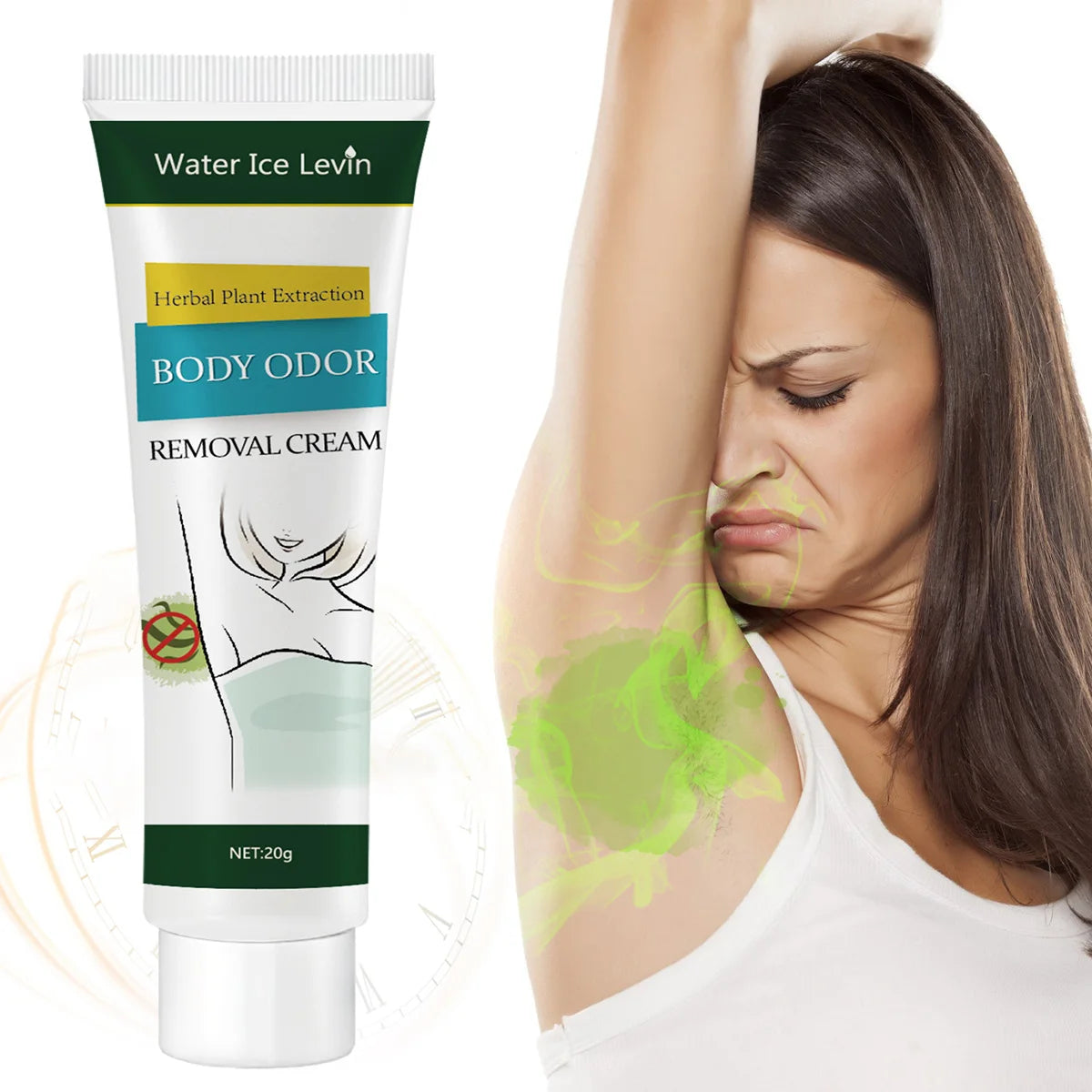 Herbal Essence Deodorant-Creme – antiallergisch, langanhaltende Frische, feuchtigkeitsspendend, geeignet für Achselhöhlen und den ganzen Körper, alle Hautfarben, tragbar, Unisex