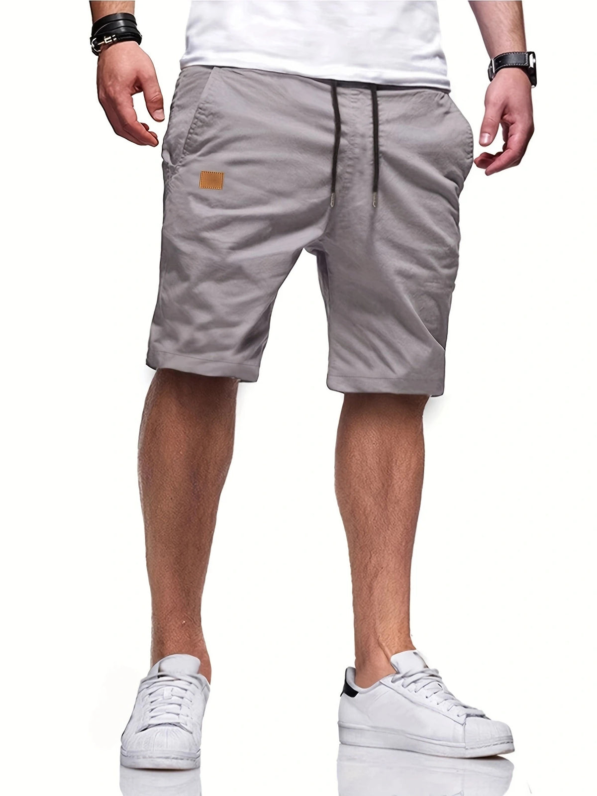 Neue Sommer-Herren-Freizeitshorts, Bermuda-Shorts, Fitness-Jogging-Shorts, Vintage-Cargoshorts mit elastischer Taille