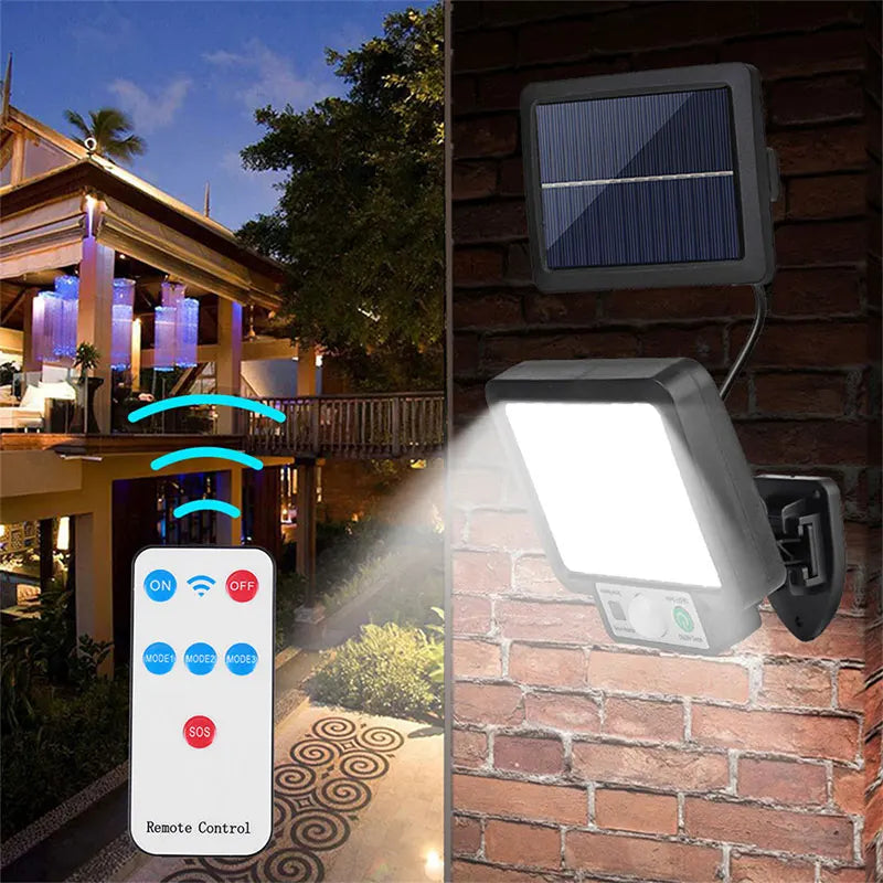 Im Freien wasserdichte Notfall Straße Garten Sicherheit Dekor Lampe LED Solar Split Wand Lampe Bewegungsmelder Sonnenlicht Licht 3-Modus