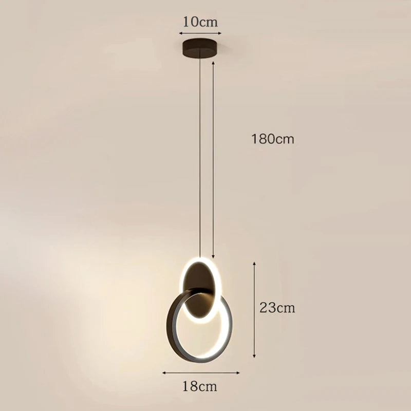 1 Stück Moderne LED-Leuchte für Zuhause, Schlafzimmerlampe, Nachttischlampe, Pendelleuchte, LED-Kronleuchter, Hängeleuchte, Innenbeleuchtung
