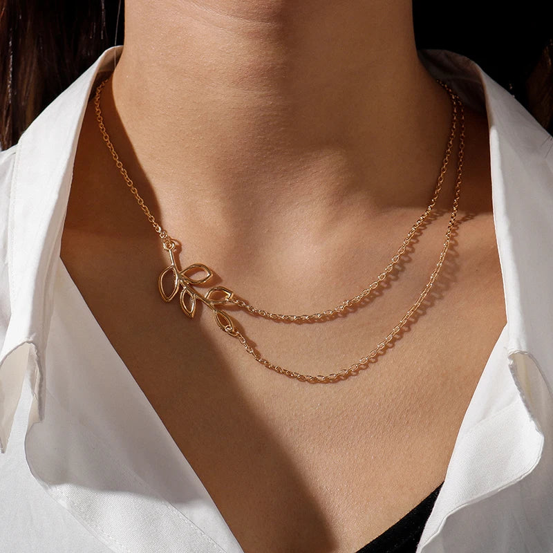 Aihua Minimalistische Halskette mit rundem Stab-Anhänger für Frauen, Schlüsselbein-Halskette, lange Kette, Modeschmuck, Statement-Geschenke für Mädchen