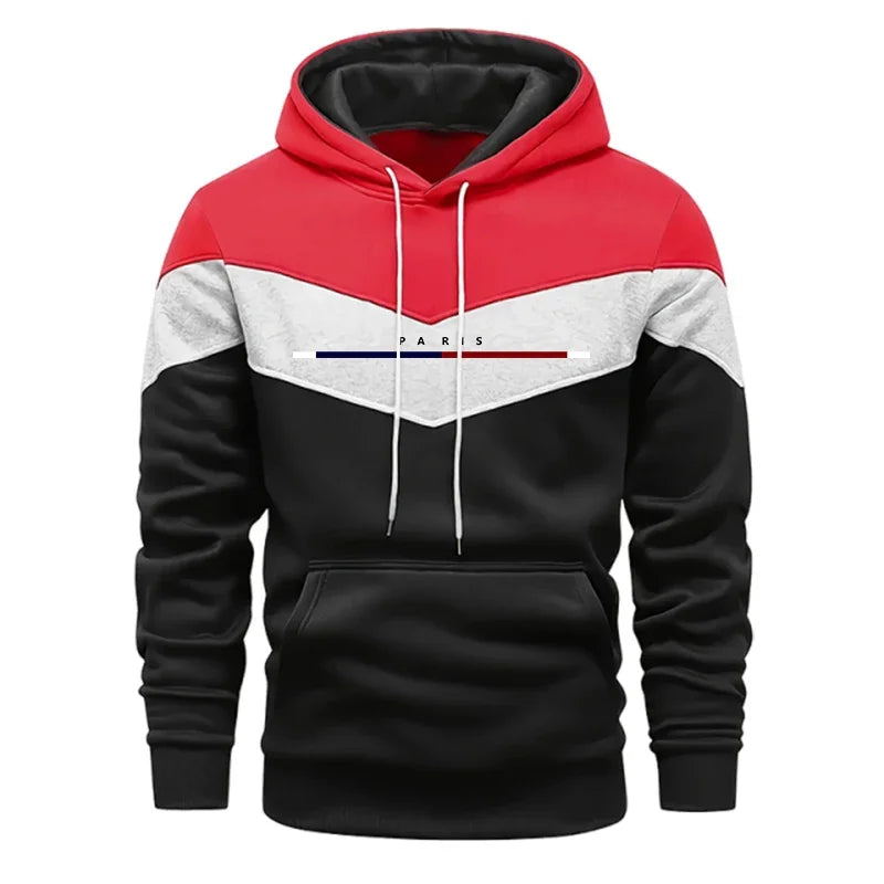 Lässige Qualität, heißer Verkauf, Herren-Trainingsanzug, modischer Kapuzenpullover, dreifarbiges Sweatshirt und Jogginghose, tägliche Sportbekleidung, Herrenanzug, Komfort, Sport