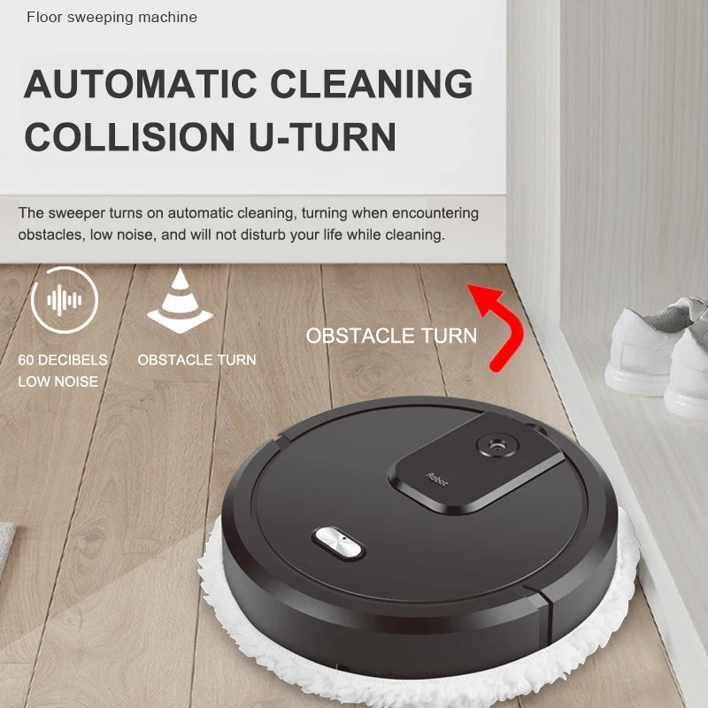 NEUER intelligenter Kehr- und Wischroboter-Staubsauger, trockenes und nasses Wischen, wiederaufladbares Roboter-Haushaltsgerät mit Befeuchtungsspray