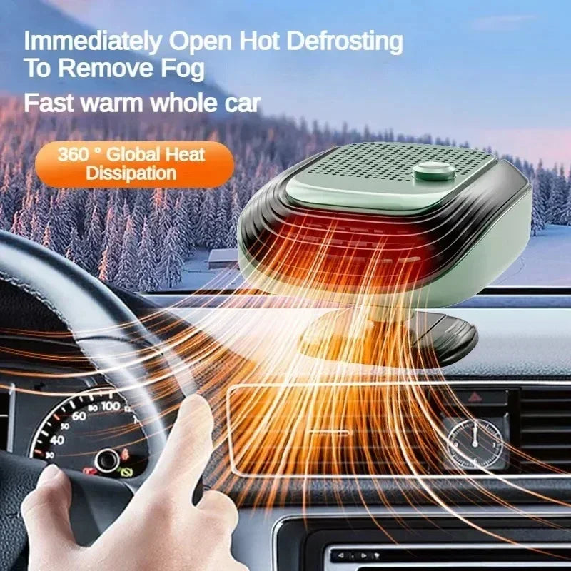 360 °   Rotierender Winter-Schnellheizer für Autos 12V/24V Autoheizlüfter Große Blasfläche Einstellbare Windgeschwindigkeit Windschutzscheiben-Entnebelung 2026