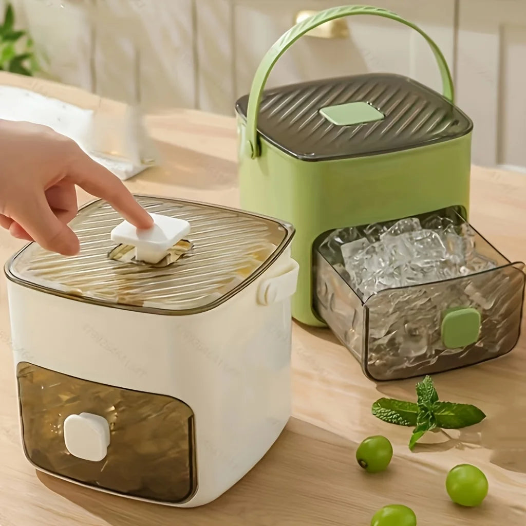 48-Würfel-Eisbereiter mit einfach zu bedrucktem Deckel – doppelschichtig, zum Selbermachen gefrorene Leckereien und Getränke unverzichtbar, Küchenzubehör, Gadgets