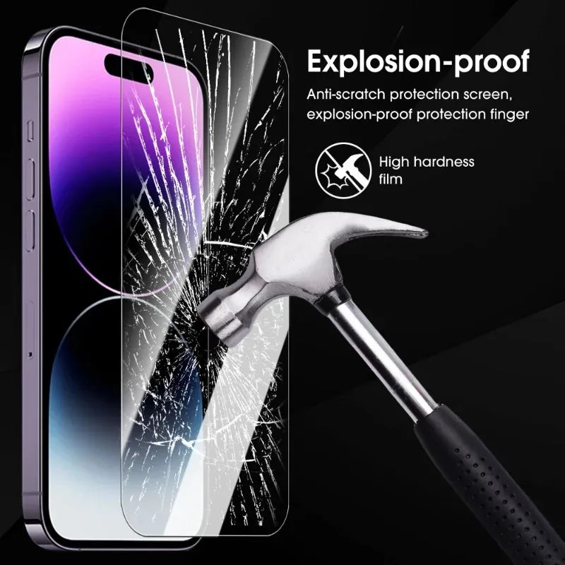 Displayschutzfolie aus gehärtetem Glas für iPhone 17/16 Pro Max 17 Air HD, klare, kratzfeste Schutzfolie für iPhone 17 Pro Max 16 Plus