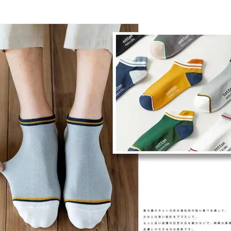 5 Paar Mann kurze Socken Mode atmungsaktive Knöchel bequeme lustige passende lässige männliche Street Style Polyester Socken