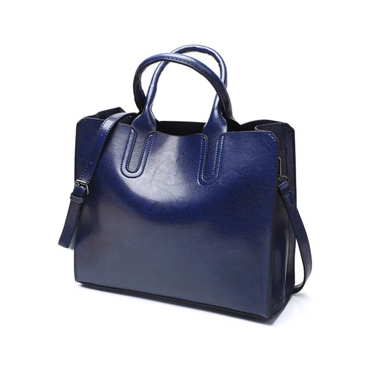 Damen handtaschen Einkaufstasche weiches Pu Leder Retro Designer große Kapazität lässig Damen Schulter Umhängetasche