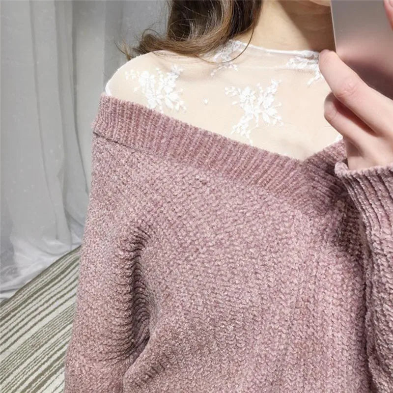 Elegantes transparentes T-Shirt sexy Langarm Mesh Tüll durchsichtiges Oberteil
