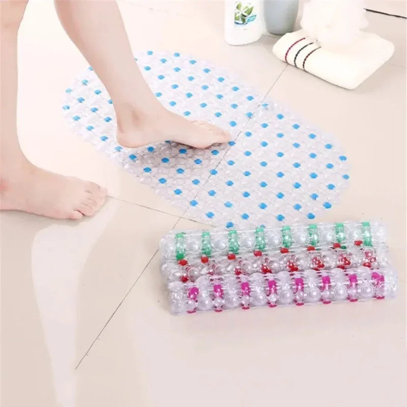 1PC Anti Slip Dusche Pad mit Saugnapf Saugnapf Anti Herbst Kinder Fuß Pad PVC Badezimmer Boden Matte bad Zubehör