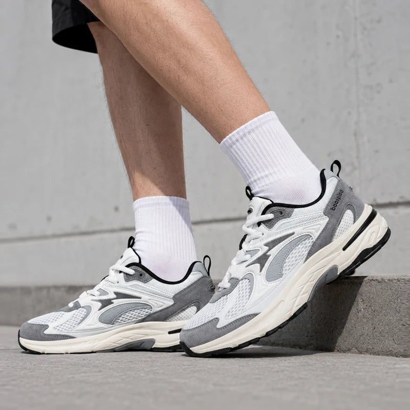 Baasploa Herren-Freizeitsneaker, leichte Sporttrainer, atmungsaktive Mesh-Wanderschuhe, modische, bequeme Schuhe für den täglichen Gebrauch