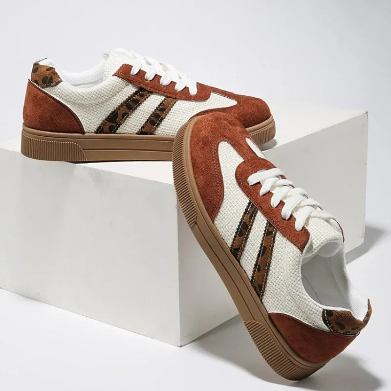 Schuhe für Damen, trendige, lässige Turnschuhe, bequeme Schnürschuhe, Tennisschuhe, atmungsaktive Schuhe zum Gehen und Joggen