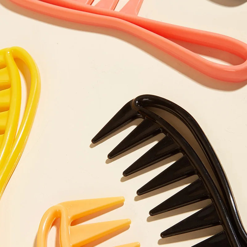 1 Stück Friseursalon großer Zahn breiter Kamm Glättung skamm Haushalts ölkopf Männer rücken Hohlkamm Salon Haarstyling-Werkzeuge