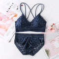 Frauen Dessous Push-up-Bh Unterwäsche Set Sexy Spitze Dessous Set Weibliche Unterwäsche Set Spitze Bh Höschen Nahtlose Unterwäsche frauen