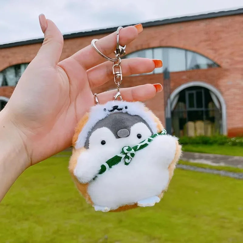Niedliche Tier-Plüsch-Schlüsselanhänger, gefüllter Panda, kleiner Tiger, Schlüsselanhänger, Anhänger, Simulation, Tiger, Puppe, Plüschtier, Geschenke