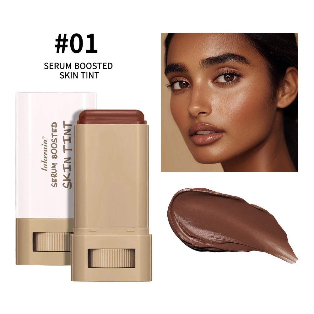 Beauty Balm Serum Boosted Skin Tint Foundation Stick Smooth Plumper High Coverage Travel Bronze Foundation Makeup