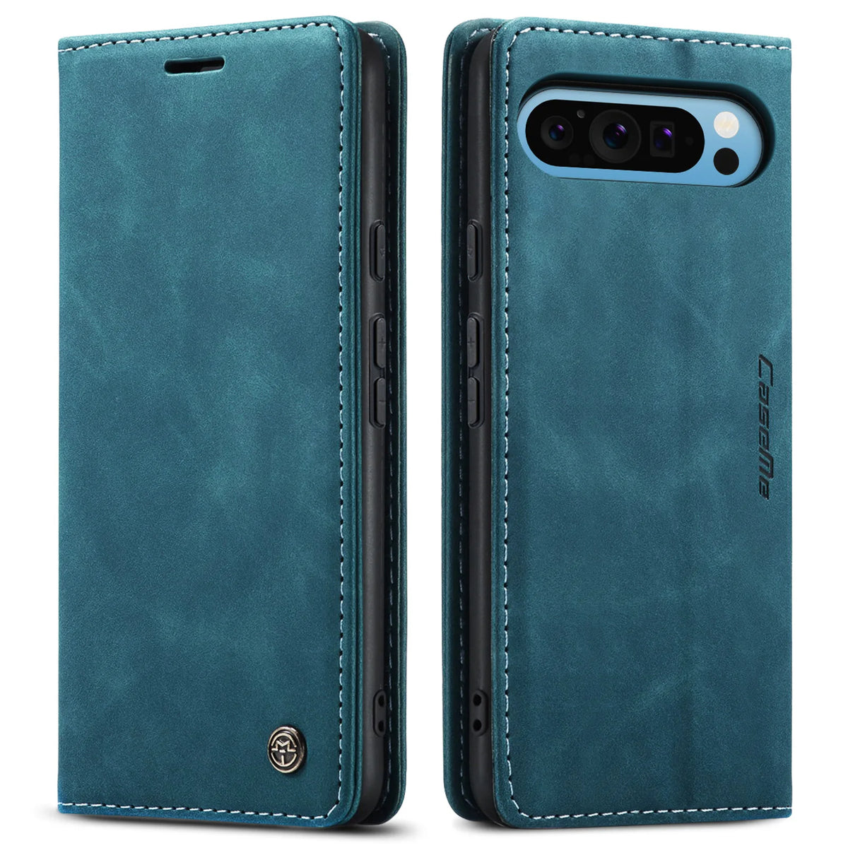 Business Retro Leder Handyhülle für Google Pixel 10 9 8 Pro XL 10A 9A 8A 7 5G Luxuriöse Magnetische Flip-Kartenfach-Brieftaschenhülle