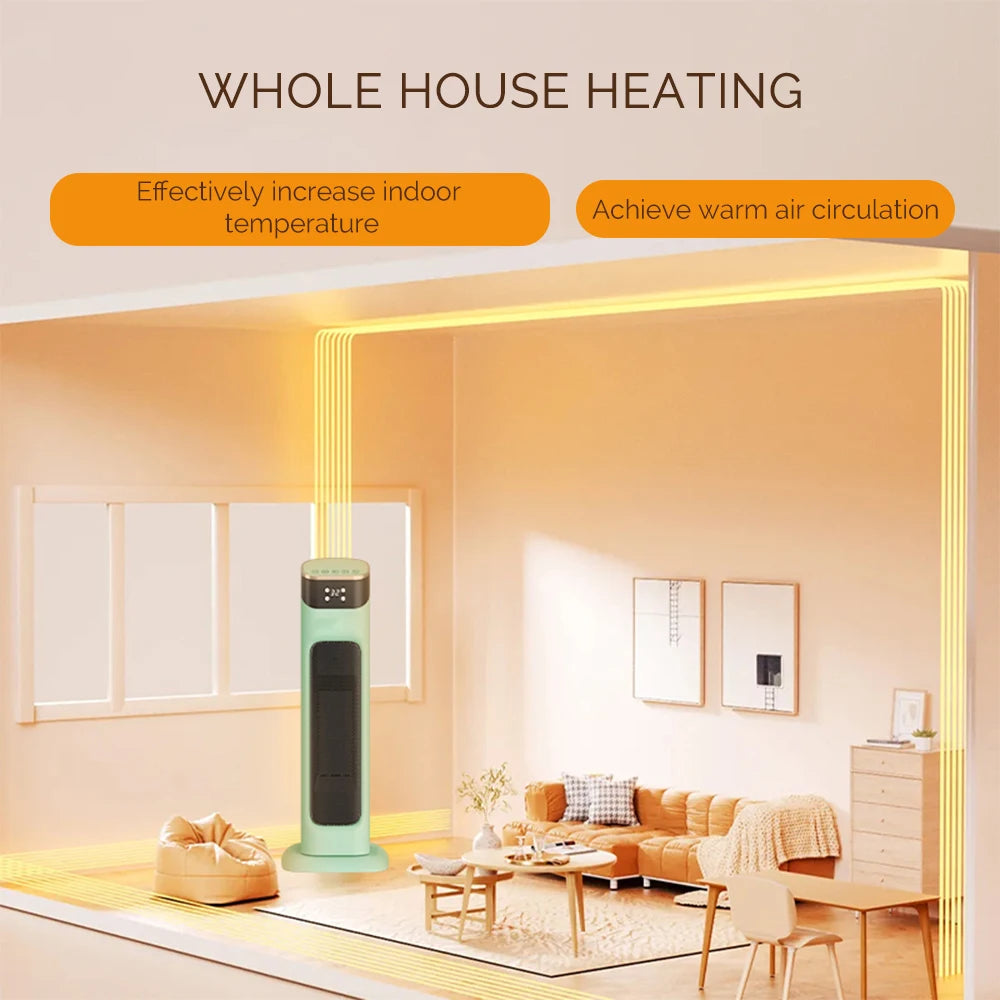 Elektroherd-Heizung, 1500 W, PTC, schnelle Erwärmung, Heimgebrauch, Schlafzimmer, einstellbare Temperatur, Raumheizung, Ventilatorwärmer, Heißluftheizung für den Innenbereich