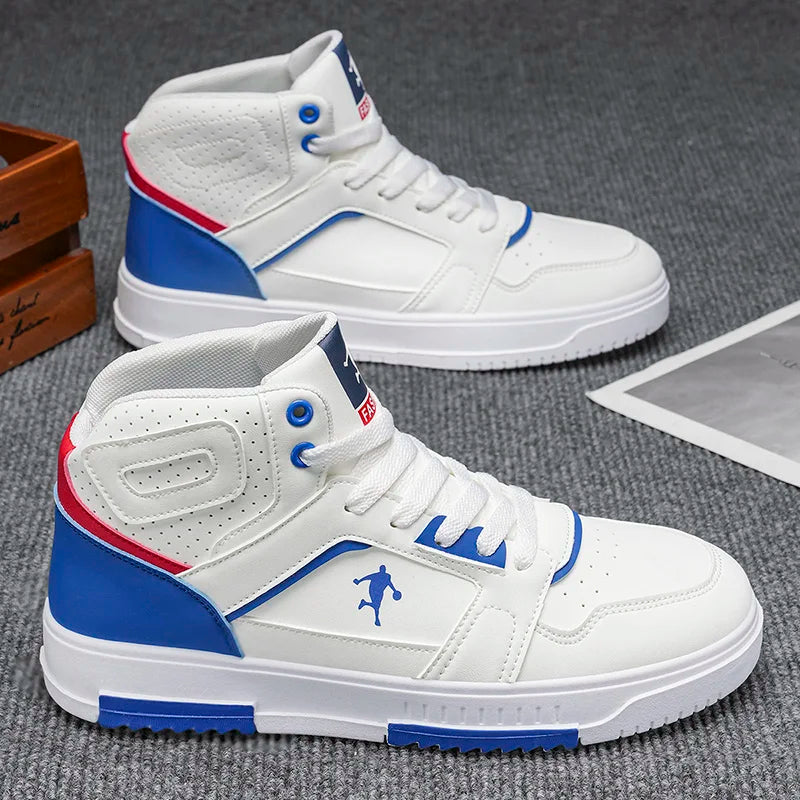 Vielseitige High-Top-Freizeitsportschuhe für Herren – bequeme, trendige Outdoor-Lauf- und Skateschuhe mit dicker Sohle