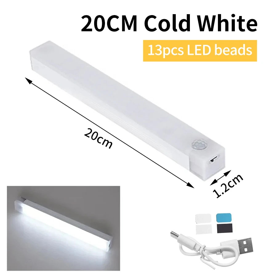 Bewegungs sensor LED Schrank Licht wiederauf ladbare Induktion Nachtlicht drahtlose tragbare Detektor Lampe Küche Treppe Hintergrund beleuchtung