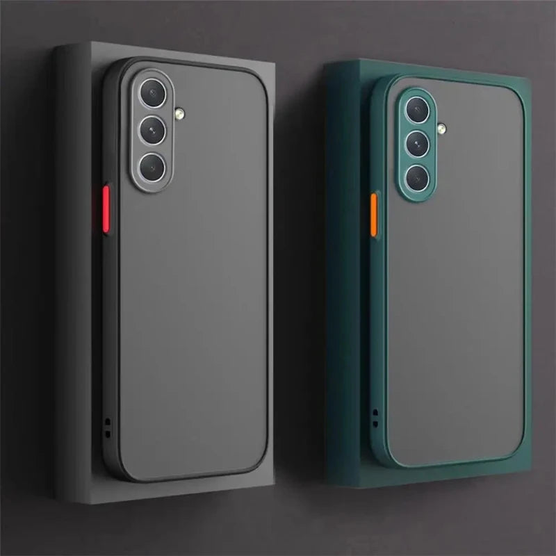 Luxus Matte Stoßfest Telefon Fall Für Samsung Galaxy A56 A52 A23 A14 A13 4G 5G A16 A25 A15 A55 A72 A33 A53 A73 A34 A54 Abdeckung