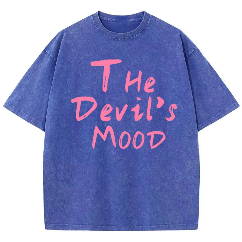 Rosa Brief Design Gewaschen T Shirt Frauen Vintage Baumwolle T-shirts Streetwear Weiche Mineral Tees Mädchen Lose Weibliche T Tops Y2k