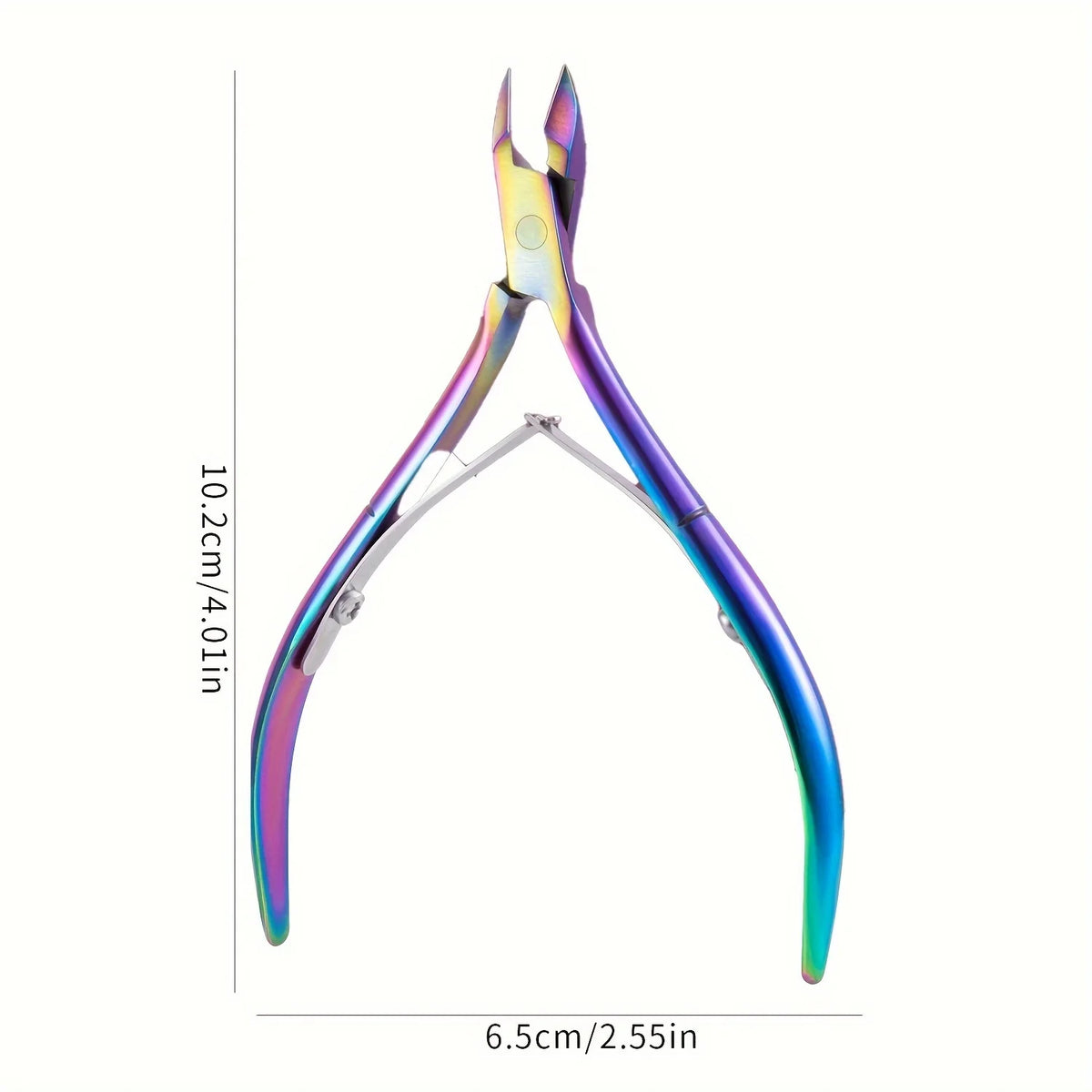 1 Stück bunte Scherenzange, Clipper-Zange, bunter Nagelhaut-Entferner für abgestorbene Haut, transparentes Nail-Art-Werkzeug für Schönheitssalon