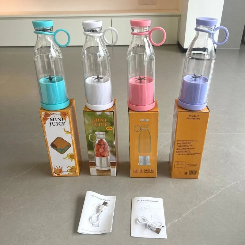 Elektrische Entsafter Tasse 6 Klingen Mixer Milchshake Maschine USB Tragbare Obst Milch Mischen Werkzeug Mini Frische Saft Mixer Küche