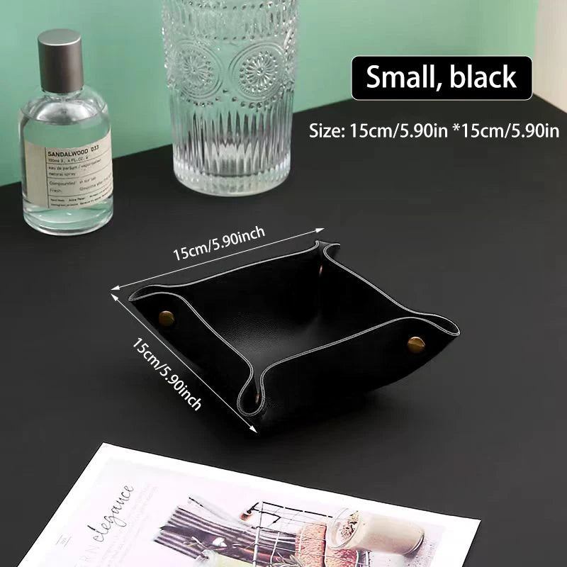 Wohnzimmer Eingang Schlüssel Aufbewahrungsbox Leder Desktop Kosmetik Aufbewahrungsbox Diverse europäische Tablett Aufbewahrungsbox