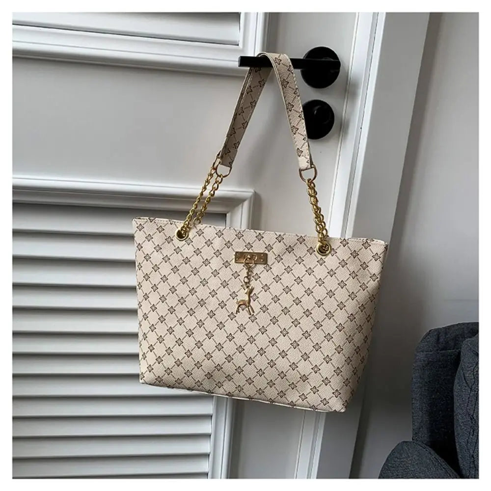 Frauen Luxus Design Einkaufstasche Große Kapazität Handtasche Mode Druck Schulter Tasche Trendy Neue Einkaufstasche Geldbörse