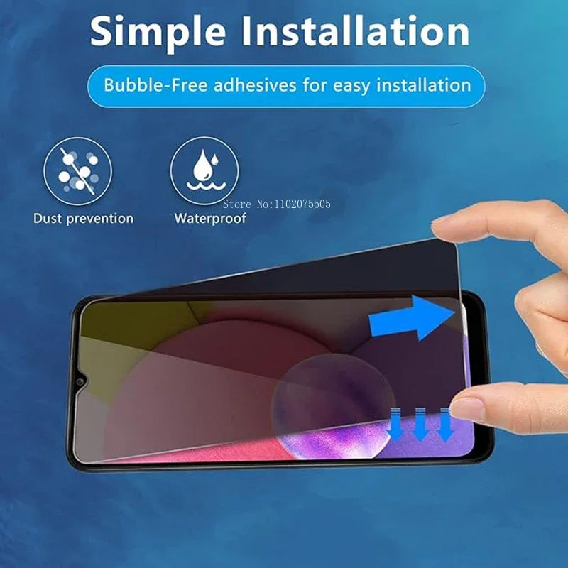 2 Stück Anti-Spion-Displays chutz folie für Samsung Galaxy A54 A34 A12 A13 Datenschutz gehärtetes Glas für iPhone A20 30 A50 A31 A51 A52 A71