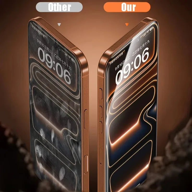 1-4 Stück Vollflächiger Displayschutz aus Gehärtetem Glas für iPhone 17 Pro Max HD Klarer Bildschirmschutz für iPhone Air/17 Pro/17ProMax